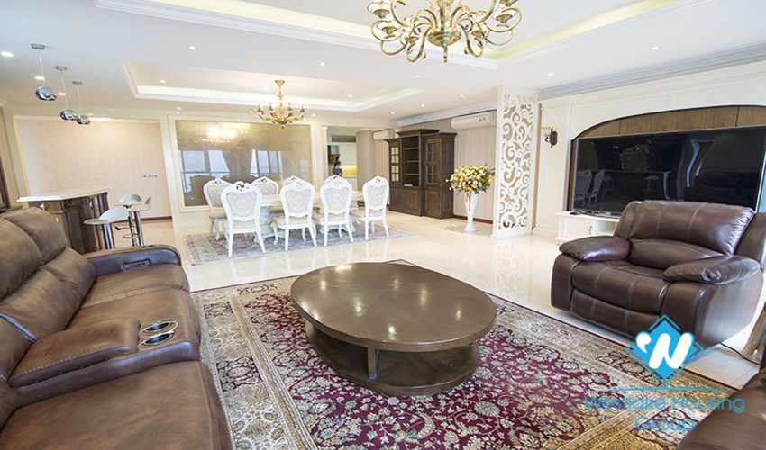 Spacious high floor 4 bedrooms apartment for rent in Ciputra, Tay Ho, Hanoi